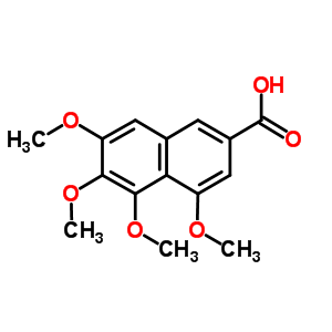 4,5,6,7-Tetramethoxy-2-naphthalenecarboxylic acid Structure,2981-93-3Structure