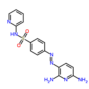 Benzenesulfonamide,4-[2-(2,6-diamino-3-pyridinyl)diazenyl]-n-2-pyridinyl- Structure,29817-71-8Structure