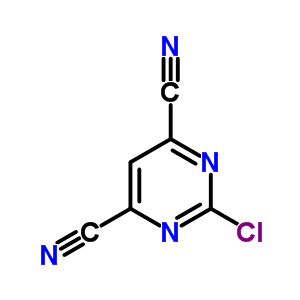 4,6-Pyrimidinedicarbonitrile,2-chloro- Structure,29872-58-0Structure