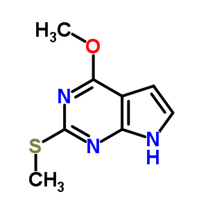 4-Methoxy-2-methylsulfanyl-7h-pyrrolo(2,3-d)pyrimidine Structure,29877-76-7Structure