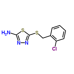 5-[(2-Chlorobenzyl)thio]-1,3,4-thiadiazol-2-amine Structure,299442-99-2Structure