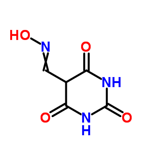 5-Pyrimidinecarboxaldehyde,hexahydro-2,4,6-trioxo-, 5-oxime Structure,29955-42-8Structure