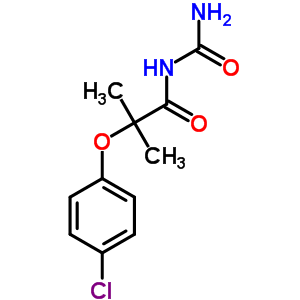 Propanamide,n-(aminocarbonyl)-2-(4-chlorophenoxy)-2-methyl- Structure,29973-16-8Structure