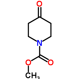 4-氧代-哌啶-1-羧酸甲酯結(jié)構(gòu)式_29976-54-3結(jié)構(gòu)式