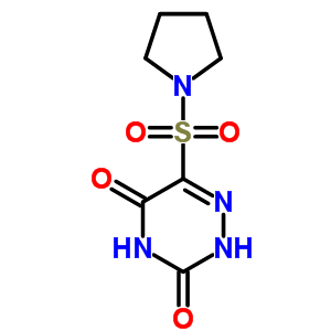 1,2,4-Triazine-3,5(2h,4h)-dione,6-(1-pyrrolidinylsulfonyl)- Structure,30018-61-2Structure