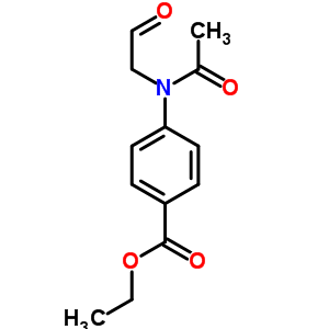 Benzoic acid,4-[acetyl(2-oxoethyl)amino]-, ethyl ester Structure,3005-71-8Structure