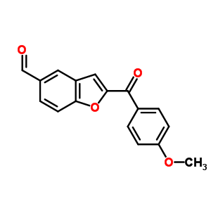 2-(4-Methoxybenzoyl)-1-benzofuran-5-carbaldehyde Structure,300664-77-1Structure