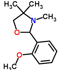 2-(2-Methoxyphenyl)-3,4,4-trimethyl-1,3-oxazolidine Structure,30094-06-5Structure