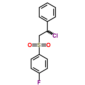 Benzene,1-[(2-chloro-2-phenylethyl)sulfonyl]-4-fluoro- Structure,30158-44-2Structure