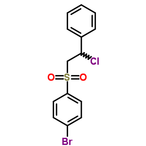 Benzene,1-bromo-4-[(2-chloro-2-phenylethyl)sulfonyl]- Structure,30158-45-3Structure