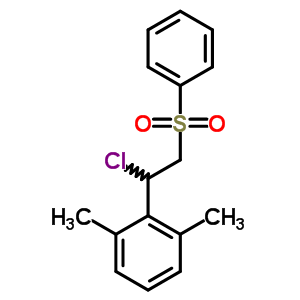 Benzene,2-[1-chloro-2-(phenylsulfonyl)ethyl]-1,3-dimethyl- Structure,30158-51-1Structure