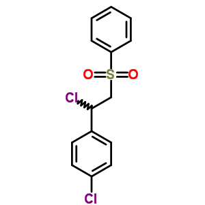 Benzene,1-chloro-4-[1-chloro-2-(phenylsulfonyl)ethyl]- Structure,30158-52-2Structure