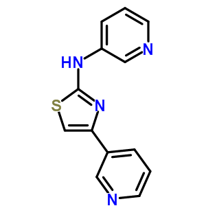 2-(3-Pyridyl)amino-4-(3-pyridyl)thiazole Structure,30162-42-6Structure