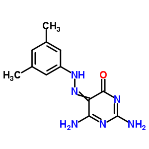 4(3H)-pyrimidinone,2,6-diamino-5-[2-(3,5-dimethylphenyl)diazenyl]- Structure,30189-01-6Structure