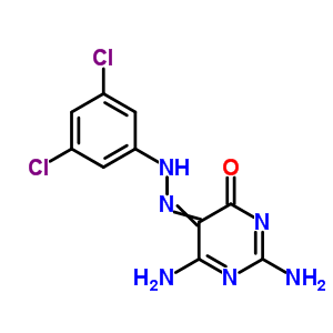 4(3H)-pyrimidinone,2,6-diamino-5-[2-(3,5-dichlorophenyl)diazenyl]- Structure,30189-05-0Structure