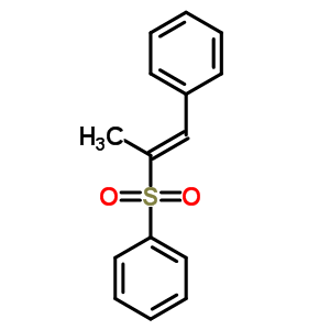 Benzene,[[(1e)-1-methyl-2-phenylethenyl]sulfonyl]- Structure,30246-74-3Structure