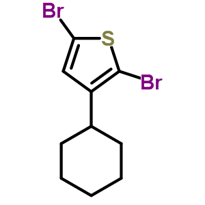 2 5-Dibromo-3-cyclohexylthiophene Structure,302912-44-3Structure