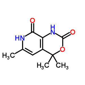 2H-pyrido[3,4-d][1,3]oxazine-2,8(4h)-dione,1,7-dihydro-4,4,6-trimethyl -(9ci) Structure,302933-97-7Structure