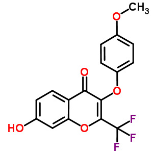 7-Hydroxy-3-(4-methoxyphenoxy)-2-(trifluoromethyl)-4H-chromen-4-one Structure,302952-79-0Structure