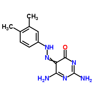 4(3H)-pyrimidinone,2,6-diamino-5-[2-(3,4-dimethylphenyl)diazenyl]- Structure,30296-46-9Structure