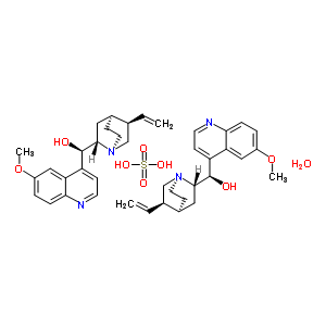 奎寧硫酸鹽單水合物結構式_303137-00-0結構式