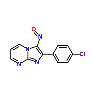 2-(4-氯苯基)-3-亞硝基-咪唑并[1,2-a]嘧啶結構式_30469-02-4結構式