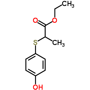 2-[(4-Hydroxyphenyl)thio]propanoic acid ethyl ester Structure,30512-68-6Structure