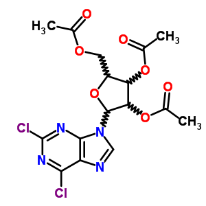 9-[2,3,5-Tri-o-acetyl-beta-d-ribofuranosyl]-2,6-dichloropurine Structure,3056-18-6Structure