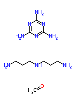 甲醛與N-(3-氨基丙基)-1,3-丙烷二胺和1,3,5-三嗪-2,4,6-三胺的聚合物結(jié)構(gòu)式_30584-00-0結(jié)構(gòu)式