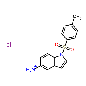 1-[(4-Methylphenyl)sulfonyl]-1h-indol-5-aminium chloride Structure,306937-24-6Structure