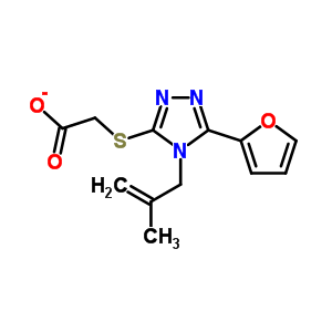 [5-Furan-2-yl-4-(2-methyl-allyl)-4h-[1,2,4]triazol-3-ylsulfanyl]-acetic acid Structure,307327-49-7Structure