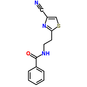 Benzamide,n-[2-(4-cyano-2-thiazolyl)ethyl]- Structure,30761-33-2Structure