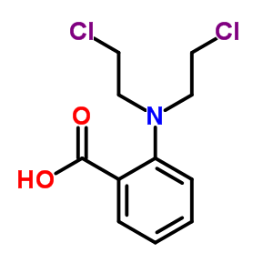 Benzoic acid,2-[bis(2-chloroethyl)amino]- Structure,3085-99-2Structure