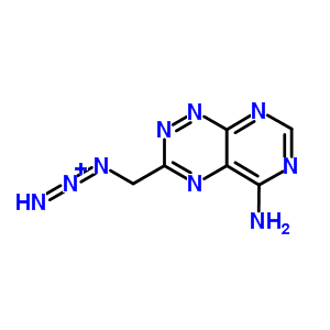 Pyrimido[5,4-e]-1,2,4-triazin-5-amine,3-(azidomethyl)- Structure,30855-47-1Structure