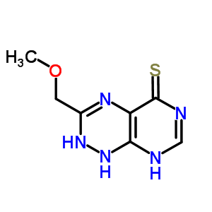 Pyrimido[5,4-e]-1,2,4-triazine-5(1h)-thione,2,6-dihydro-3-(methoxymethyl)- Structure,30855-50-6Structure