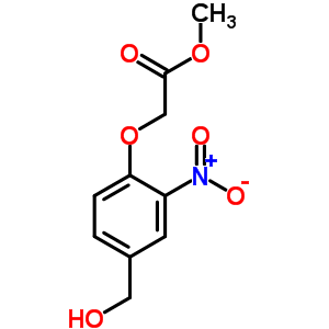 2-[4-(Hydroxymethyl)-2-nitrophenoxy]acetic acid methyl ester Structure,308815-81-8Structure