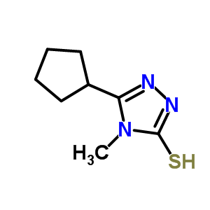 5-Cyclopentyl-4-methyl-4H-1,2,4-triazole-3-thiol Structure,309731-00-8Structure