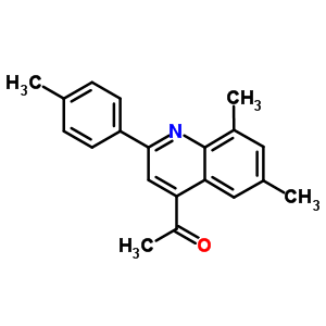 Ethanone,1-[6,8-dimethyl-2-(4-methylphenyl)-4-quinolinyl]- Structure,31009-12-8Structure