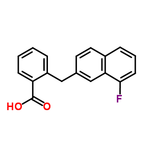 Benzoic acid,2-[(8-fluoro-2-naphthalenyl)methyl]- Structure,3109-50-0Structure