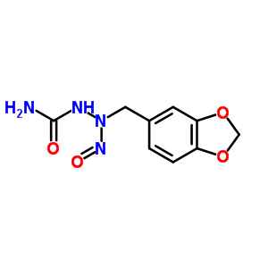 Hydrazinecarboxamide,2-(1,3-benzodioxol-5-ylmethyl)-2-nitroso- Structure,31127-15-8Structure