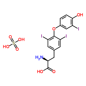 3,5-Diiodo-o-[3-iodo-4-(sulfooxy)phenyl]-l-tyrosine Structure,31135-55-4Structure