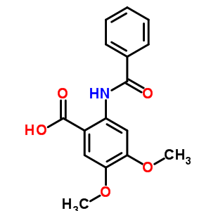 2-(Benzoylamino)-4,5-dimethoxyBenzoic acid Structure,31164-95-1Structure