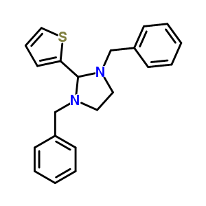 1,3-Bis(phenylmethyl )-2-(2-thienyl )-imidazolidine Structure,311788-17-7Structure