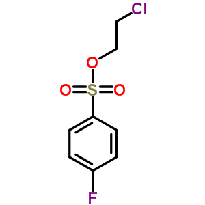 Benzenesulfonic acid,4-fluoro-, 2-chloroethyl ester Structure,312-65-2Structure