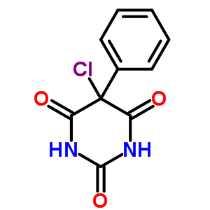 2,4,6(1H,3h,5h)-pyrimidinetrione, 5-chloro-5-phenyl- Structure,3120-27-2Structure