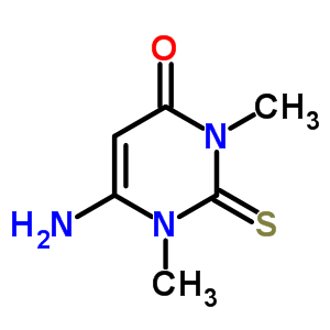 6-Amino-1,3-dimethyl-2-thioxo-2,3-dihydropyrimidin-4(1h)-one Structure,3120-52-3Structure