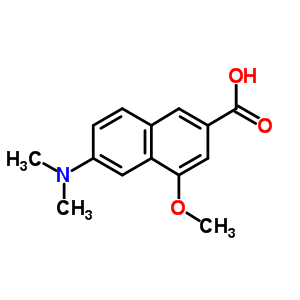 6-(Dimethylamino)-4-methoxy-2-naphthalenecarboxylic acid Structure,31206-82-3Structure