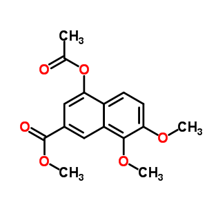 4-(Acetyloxy)-7,8-dimethoxy-2-naphthalenecarboxylic acid methyl ester Structure,31206-84-5Structure