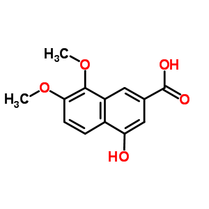 4-Hydroxy-7,8-dimethoxy-2-naphthalenecarboxylic acid Structure,31206-85-6Structure