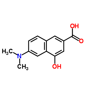 6-(Dimethylamino)-4-hydroxy-2-naphthalenecarboxylic acid Structure,31222-36-3Structure